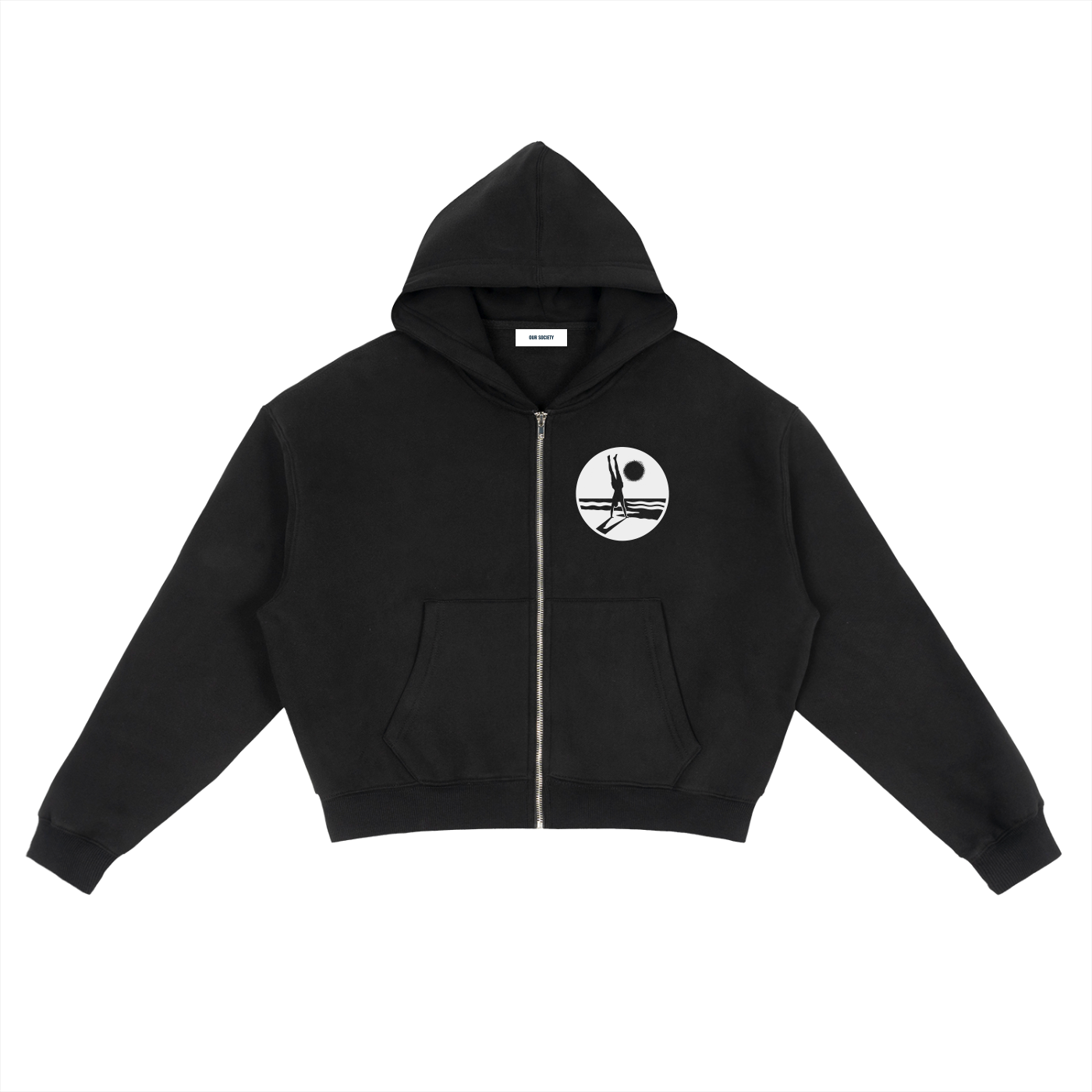 OUR SOCIETY ZIP HOODIE